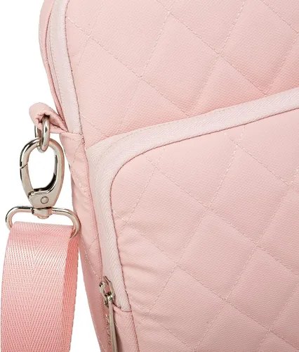 Miniatura 8 de inmac - Bolsa de hombro acolchada para laptop de 360 grados, para LG Gram de 16 pulgadas y 15.6 a 16 pulgadas (rosa)