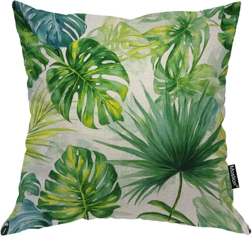 Miniatura 17 de Moslion Funda de almohada decorativa de arcoíris con diseño de espiral, 18 x 18 pulgadas, funda de cojín cuadrada de lino y algodón para el día