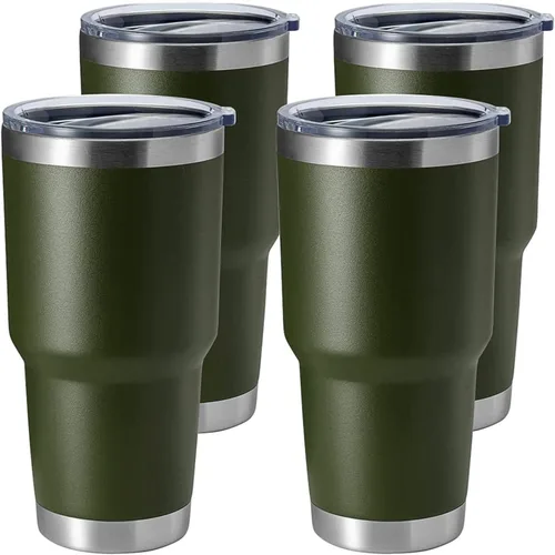 Miniatura 37 de Hasle Outfitters - Vaso de acero inoxidable de 30 onzas, taza de viaje con aislamiento al vacío de doble pared, taza de café aislada duradera, juego