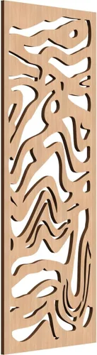 Miniatura 53 de 9 3/8"W x 24 3/8"H x 1/4"T Northfield Decorativos Paneles de Pared de Madera Calado, Abedul