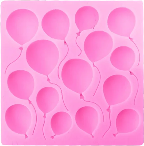 Miniatura 4 de 2 moldes para fondant de globo de aire, materiales de silicona de seguridad de grado alimenticio, molde de caramelo de chocolate para decoración