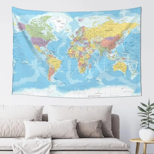 Miniatura 11 de MOUNDHONG Tapiz negro retro con mapa del mundo para colgar en la pared, tapiz de arte retro para pared, tapices de pared grandes para dormitorio