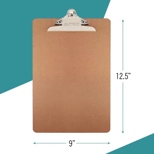 Miniatura 2 de 3 portapapapeles de tamaño legal, portapapeles de 9 x 15.5 pulgadas, tablero de clip con clip de metal, portapapeles largo, clip grande