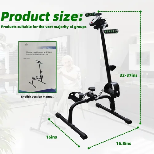 Miniatura 2 de Pedal Exerciser Bike for Seniors Hand Arm Leg and Knee Stroke Recovery Equipment for Seniors fit for Full Body Great Gift for Elderly RehabWorkout