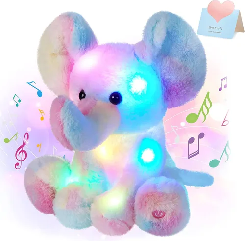 Miniatura 8 de Glow Guards - Cachorro de peluche azul, de 15 pulgadas, musical, suave, con luces ledes nocturnas, para Navidad, Día del Niño y cumpleaños.