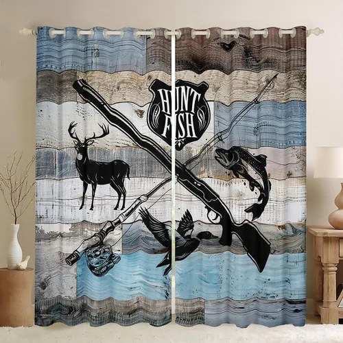 Miniatura 19 de Cortinas opacas de camuflaje con bandera estadounidense, regalo para niños, cortina de ventana de camuflaje verde con rayas negras, estrellas
