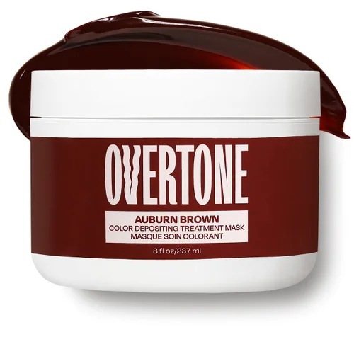 Overtone Color Depositing - Acondicionador de tinte semipermanente para el cabello, 8 onzas para cabello natural y teñido con color, manteca de