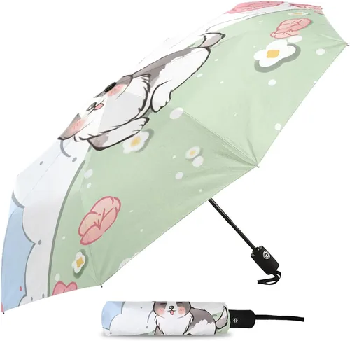 Miniatura 4 de DHDM Parasol Umbrella for Outdoor Automatic Eight Strands Rain Umbrella Adults Shade Umbrellas