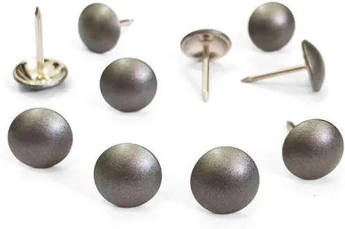 Miniatura 10 de Let's Decorate 200 tachuelas de tapicería D11mm/0.43 pulgadas de bronce, tachuelas decorativas de cobre para sofá, muebles, tachuelas metálicas