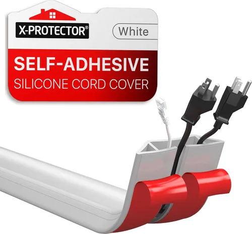 Miniatura 11 de Esquinas para cubiertas de cables de suelo de X-Protector - 4 UNIDADES - Material de silicona - Color negro - Autoadhesivas - Compatibles solo