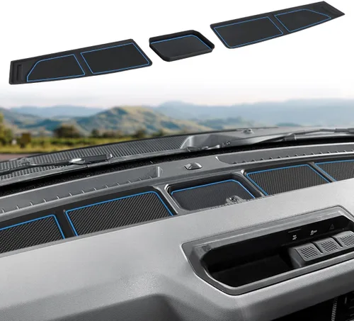 Auovo Bandeja de cubierta de salpicadero compatible con accesorios de Ford Bronco 2021 2022 2023 2024 2025 2026 Bronco 2021 2022 2023 2024 2025 2026