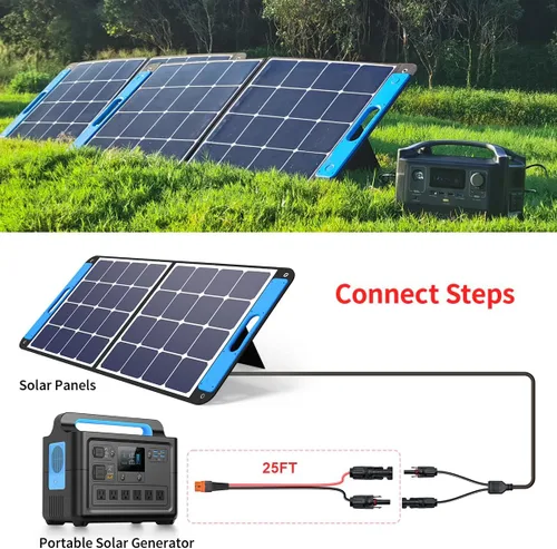 Miniatura 6 de ELFCULB Cable solar a XT60i de 12 AWG de 25 pies 2 10 25 35 50 75 100 pies de conector solar a XT60i cable adaptador para estación de energía