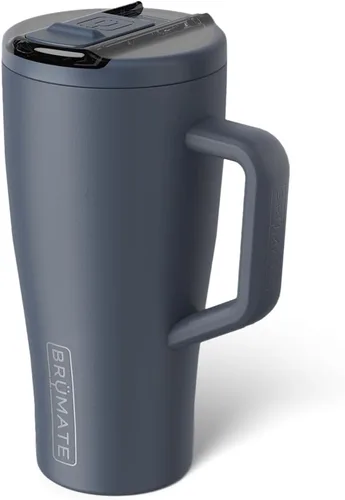 Miniatura 37 de BrüMate Era Flip - Vaso de 30 onzas con tapa con pajilla cubierta 100 % a prueba de fugas, popote higiénico cubierto, botella de agua de acero