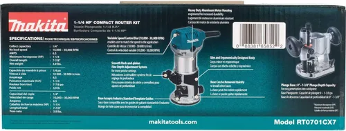 Miniatura 8 de Rebajadora compacta Makita 1–1/4 hp