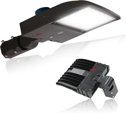 Miniatura 10 de RuggedGrade NextGen III - Luz LED para caja de zapatos de 300 W, 42,000 lúmenes, blanco brillante de 5000 K, montaje de brazo, 277-480 V, carcasa