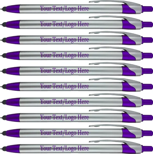 Miniatura 9 de Paquete de 300 bolígrafos personalizados con logotipo o texto, para marketing, fiestas y eventos, lápiz capacitivo 2-1 + bolígrafo compatible
