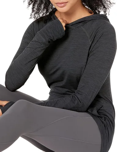 Miniatura 3 de Tienda Essentials Sudadera con capucha para mujer Brushed Tech Stretch Popover (disponible en tallas extragrandes)