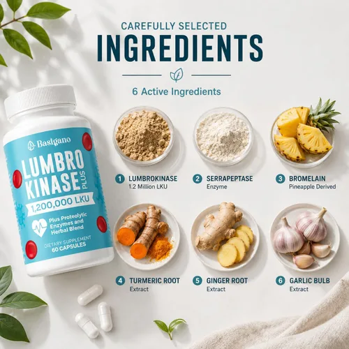 Miniatura 4 de Suplemento de lumbroquinasa, 1,2 millones de LKU - Cápsulas de 120 mg, potente alternativa de nattoquinasa con enzimas proteolíticas y mezcla