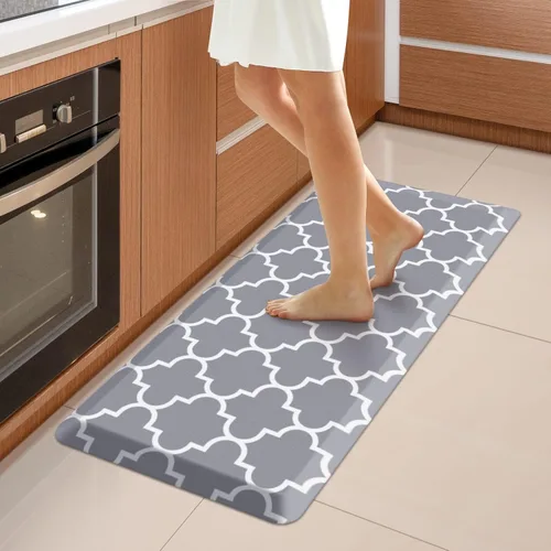 Miniatura 43 de WISELIFE - Tapete antifatiga para piso de 4/5 pulgadas, tapete de cocina antideslizante, impermeable, resistente, ergonómico, cómodo, duradero