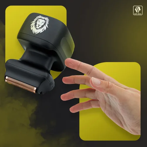 Miniatura 6 de Skull Shaver One Lion Gold PRO - Afeitadora facial para hombre, aseo de precisión, lámina doble escalonada, agarre ergonómico, pantalla LCD