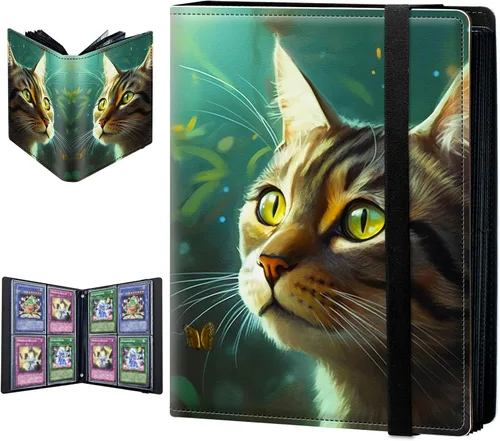 Miniatura 24 de Carpeta para tarjetas intercambiables, 4 bolsillos para tarjetas intercambiables, 160 bolsillos de doble cara, funda para tarjetas de tamaño Mujeres