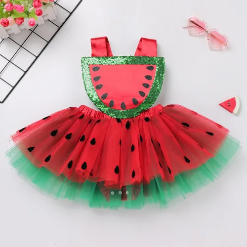 Miniatura 2 de AWIBMK Baby Girls 1st 2nd Birthday Outfit Sequin Tulle Ruffle Sleeveless Backless Princess Party Tutu Dress with Headband