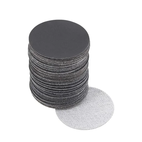 Miniatura 10 de uxcell Disco de lijado de gancho y bucle de 2 pulgadas, carburo de silicio húmedo/seco, grano 60, 50