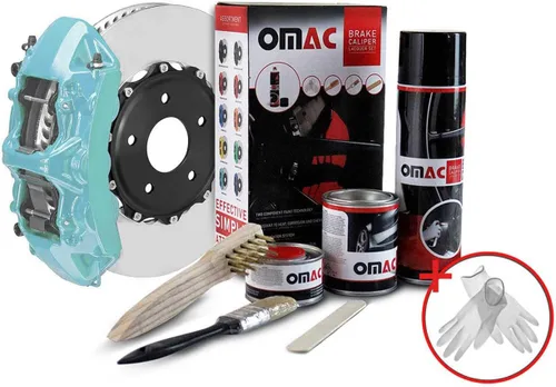 Miniatura 12 de Kit de pintura para pinza de freno OMAC a base de epoxi, color negro brillante de Nueva York, alta temperatura Nueva York Negro (Brillante) RAL:9005