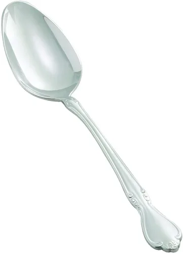 Winco Chantelle - Cucharada de acero inoxidable, extra pesada, 8.5 pulgadas (paquete de 12)