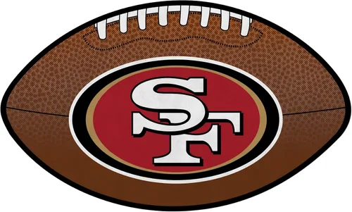 NFL San Francisco 49ers - Banderín de fieltro con forma de balón de fútbol por Rico - Cartel de pared, fabricado en Estados Unidos