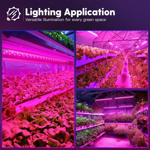 Miniatura 7 de FREELICHT Paquete de 1 luz LED de crecimiento de 4 pies, 60 W (equivalente a 350 W), rojo azul (660 nm+460 nm) luces de crecimiento de espectro
