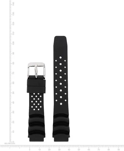 St. Moritz Momentum - Correa de reloj de goma hiper natural de 0.55 pulgadas para St. Moritz Mini Dive Watch para mujer