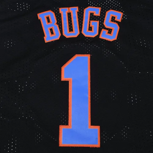 Miniatura 6 de TUEIKGU #1 Bugs Space Movie - Camiseta de baloncesto para hombres, ropa de hip hop de los años 90 para fiesta, traje negro, talla M, Paquete negro