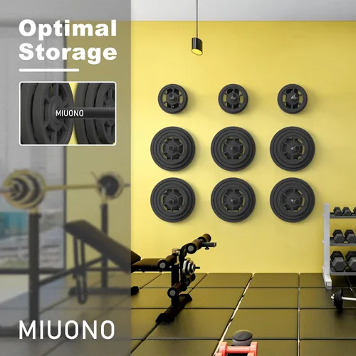 Miniatura 4 de Weight Plate Holder, Wall Mounted Weight Rack Storage for Weight Plates, Home Gym Organizer