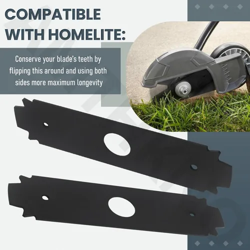 Miniatura 4 de AMTHKNO AC04215 - Cuchilla reversible de acero endurecido resistente, para repuesto Ryobi de 8 pulgadas, compatible con los modelos de bordes