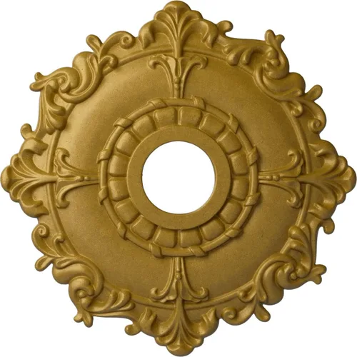 Miniatura 44 de Ekena Millwork CM18RL medallón de techo Riley de 18 in (diam. ext.) x 3 1/2 in (diam. int.) x 1 1/2 in, CM18RL Primed
