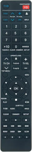 SE-R0252 Reemplazo de trabajo de control remoto para Toshiba HD-A2WKU HD-A35KU HD-A2KU HD-A20KU HD-A20KC HD-A2W HD-D2 HD-A20 HD-A35 HD-A35KC HD-A2