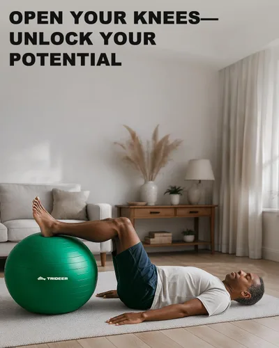 Miniatura 3 de Trideer Pelota de ejercicio para fisioterapia y entrenamiento - Pelota suiza para fuerza y equilibrio del núcleo
