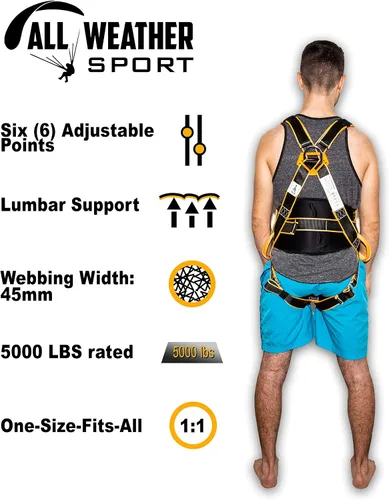 Miniatura 4 de Arnés de kitesurf - Arnés de entrenamiento de kite surf para manejo en tierra