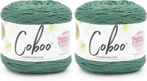 Miniatura 21 de Lion Brand Yarn Coboo, hilo suave para tejer, hacer ganchillo y manualidades, Vanilla Blossom, paquete de 3 Flor de vainilla
