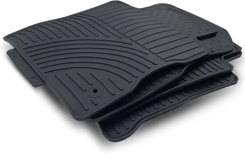 Alfombrillas aptas para Nissan Kicks 2018-2024, juego completo de tapetes de goma personalizados para todo tipo de clima, forro completo, color negro