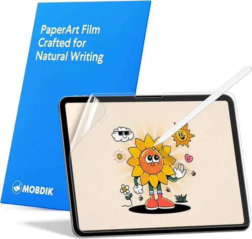 Miniatura 13 de MOBDIK Paquete de 2 protectores de pantalla Paperfeel compatibles con iPad Air 3 2019/iPad Pro 10.5 2017, película mate, antirreflejos, menos