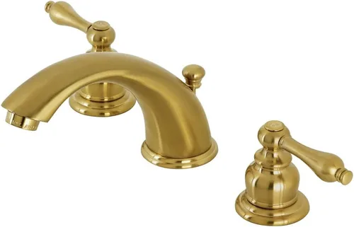 Miniatura 15 de Kingston Brass KB979AL - Grifo victoriano de baño extendido, centro ajustable de 8 pulgadas, níquel cepillado/latón pulido brushed nickel/polished