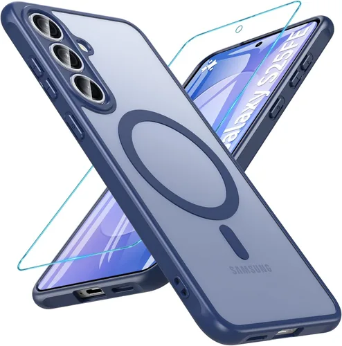 Miniatura 38 de OWKEY Funda magnética para Samsung Galaxy S23 de 6.1 pulgadas, para Magsafe con protector de pantalla, protección de grado militar, a prueba