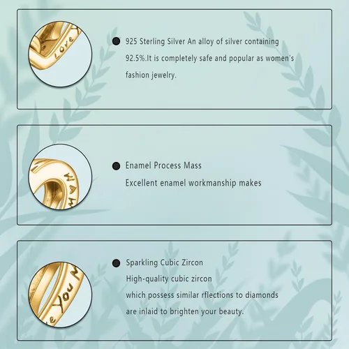 Miniatura 82 de Dijes de plata de ley 925 con diseño de oso dorado para mujer, pulseras y collares, regalos para familiares y amigos, 3 piezas/paquete