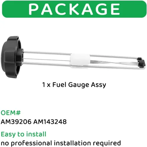 Miniatura 4 de Tapa de gas para medidor de combustible de 9 pulgadas, repuesto para tractores John Deere 316 318 322 420 AM39206 AM143248