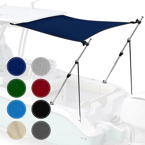 Miniatura 10 de Extensión universal de sombra en T para toldos Bimini para barcos, toldo de barco, postes telescópicos ajustables, acero inoxidable, cubierta