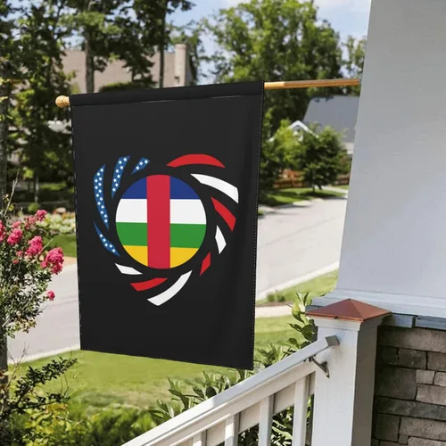 Miniatura 8 de We Heart America And Central African Republic Love Forever Garden Flag 28"x40" Inch Double Sided Garden Flags Home Lawn Outdoor Decor Flags Party