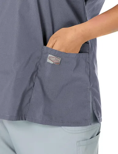 Miniatura 5 de ScrubZone - Parte superior de ambo con manga corta y cuello en V para mujer