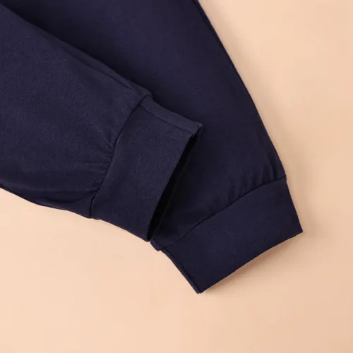 Miniatura 68 de Ropa de otoño e invierno para bebé, trajes de niño pequeño, sudadera de manga larga, sudadera de retazos y pantalones, 2 piezas, 12 meses a 5 años